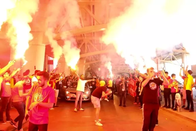 Galatasaray'a Ankara'da coşkulu karşılama