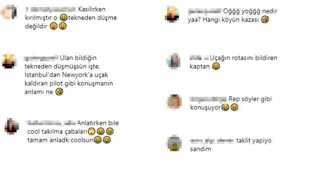 Omurgası kırılan Kerem Bürsin'in yaptığı açıklama alay konusu oldu