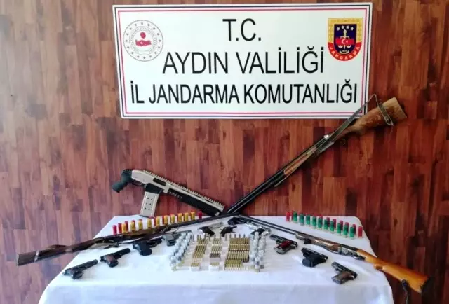 Aydın'da jandarmadan kaçak silah tacirlerine operasyon: 5 ...