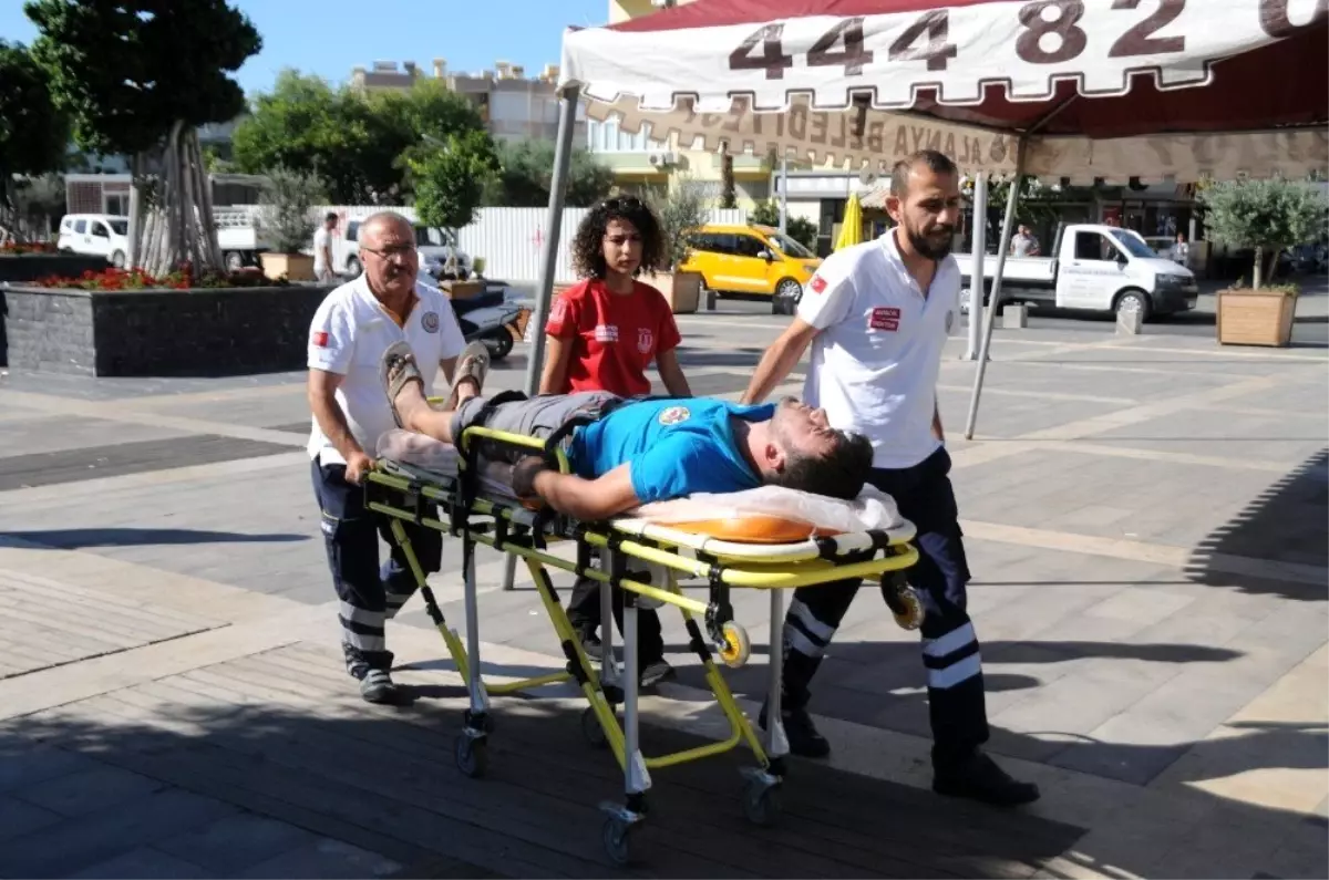 Alanya'da belediye işçisine sopalı meydan dayağı