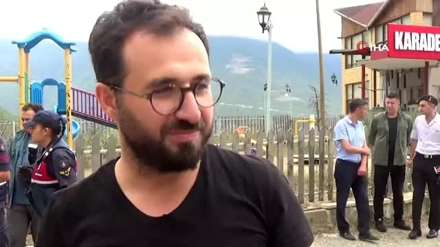 Artvin'de Kurban Bayramı öncesi trafik uygulaması Artvin'de Kurban Bayramı öncesi trafik uygulaması