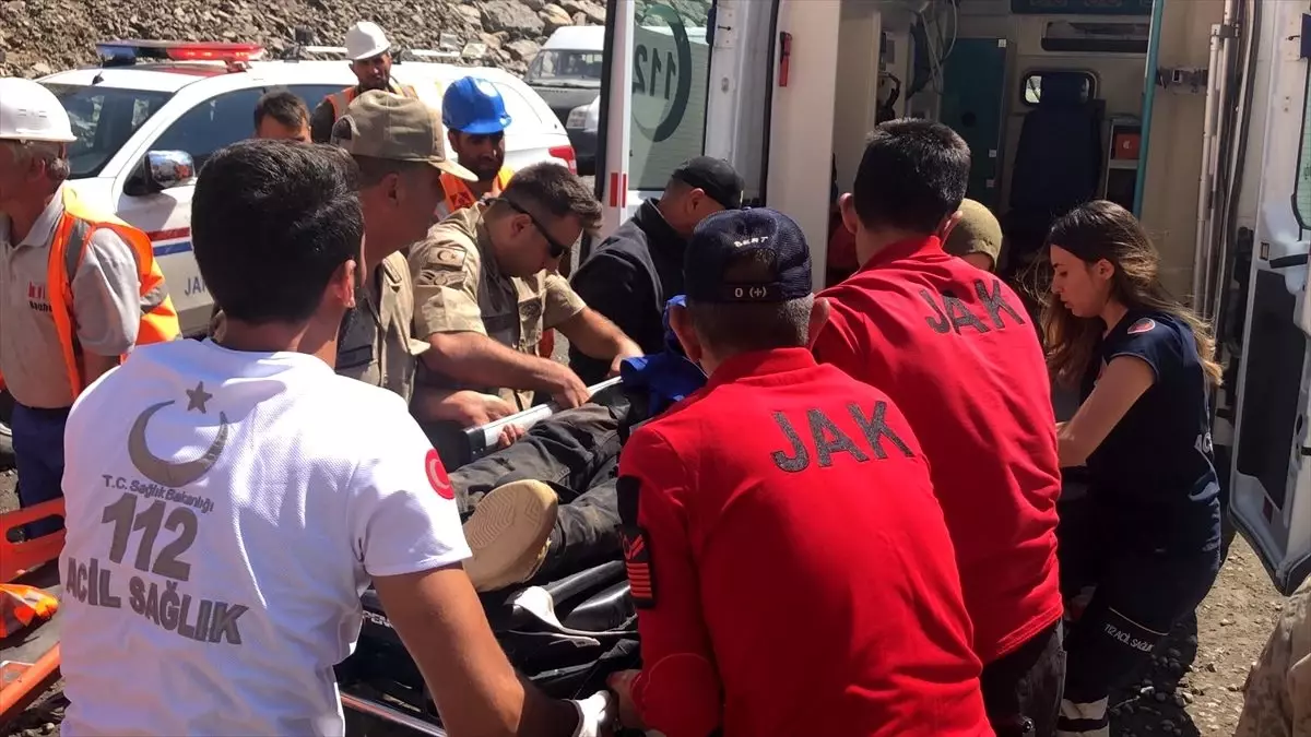 Kars'ta ayının saldırısına uğrayan çoban kayalıklara düşerek yaralandı