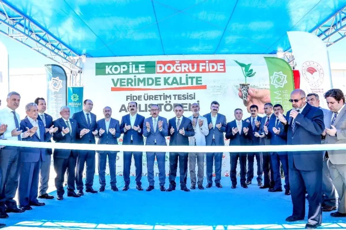 Konya'nın ilk 'Fide Üretim Tesisi' Meram'da açıldı
