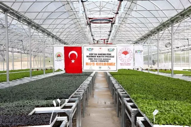 Konya'nın ilk 'Fide Üretim Tesisi' Meram'da açıldı Konya'nın ilk 'Fide Üretim Tesisi' Meram'da açıldı