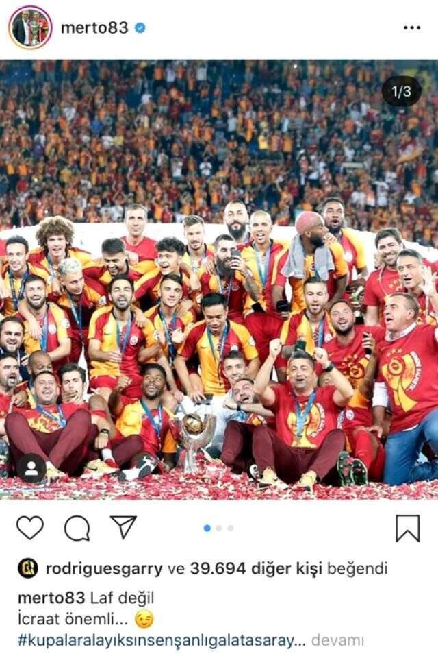 Rodrigues Galatasaray In Kupa Fotograflarini Begendi Tepkiler Sonrasi Geri Adim Atti Spor