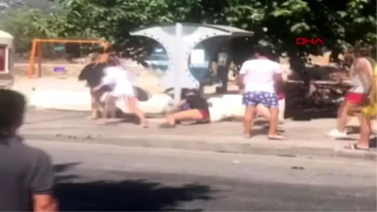 MUĞLA Bodrum'da tatilcilerin kavgasında taş, sopa ve şişeler havada uçuştu