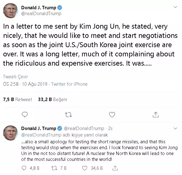 ABD Başkanı Trump: