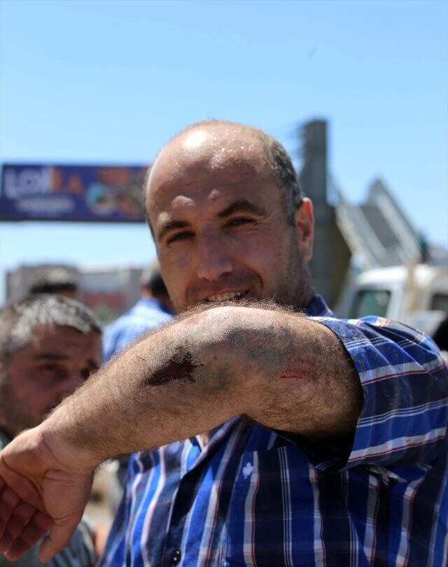 Erzurum'da kaçan kurbanlık boğa güçlükle yakalandı
