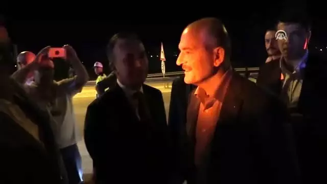 İçişleri Bakanı Soylu trafik denetimine katıldı