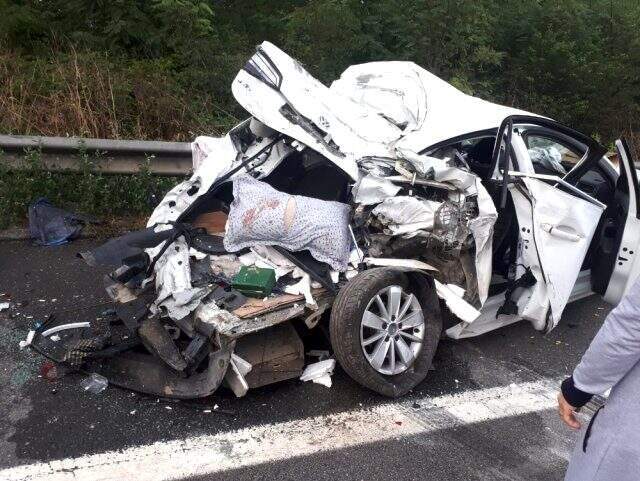 TEM Otoyolunda zincirleme trafik kazası: 6 yaralı