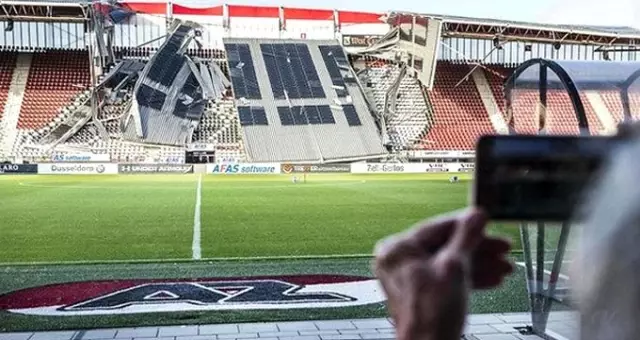 AZ Alkmaar'ın stadının çatısı çöktü