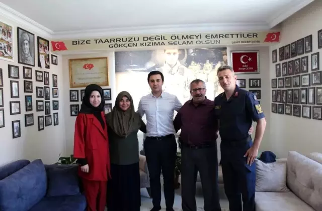 Günyüzü Kaymakamı Çelik'ten şehit ailelerine bayram ziyareti