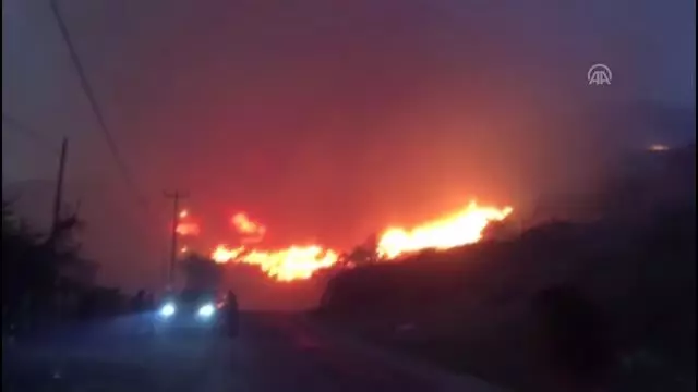 Marmara Adası'nda yeniden yangın çıktı