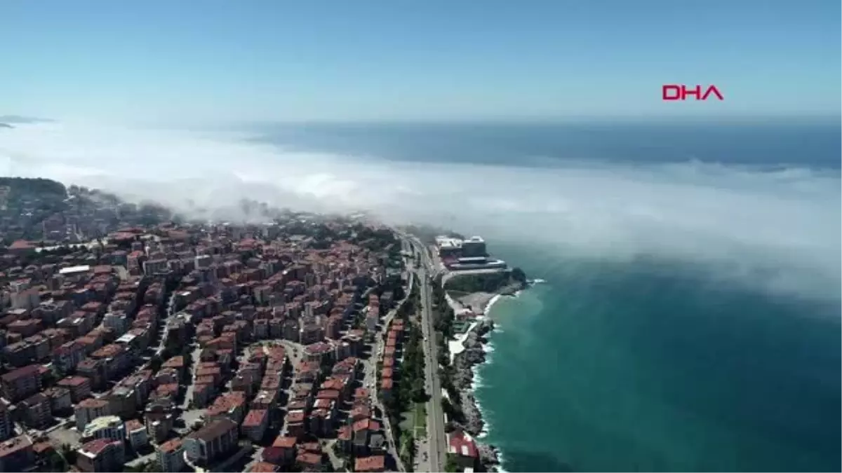 Zonguldak'ta sis kartpostallık görüntüler oluşturdu