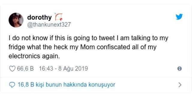 Annesi telefonuna el koydu, akıllı buzdolabından Twitter mesajı gönderdi