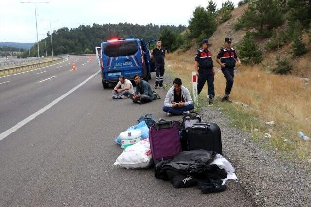 50 yolcuyu taşıyan otobüs alev alev yandı