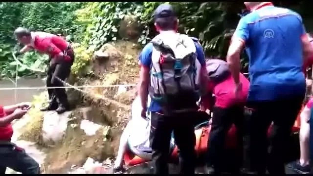 Doğa yürüyüşünde yılanın soktuğu kişi kurtarıldı Doğa yürüyüşünde yılanın soktuğu kişi kurtarıldı