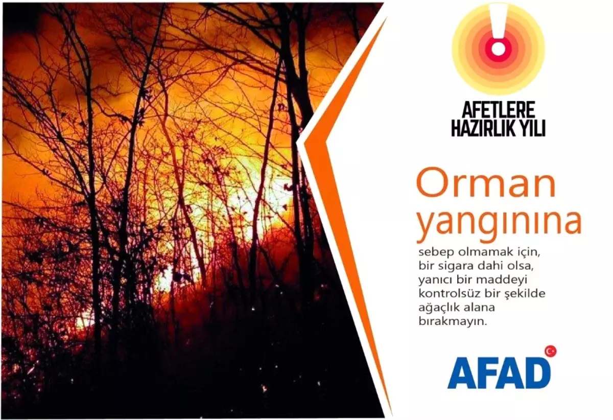 AFAD, orman yangınlarına karşı uyardı