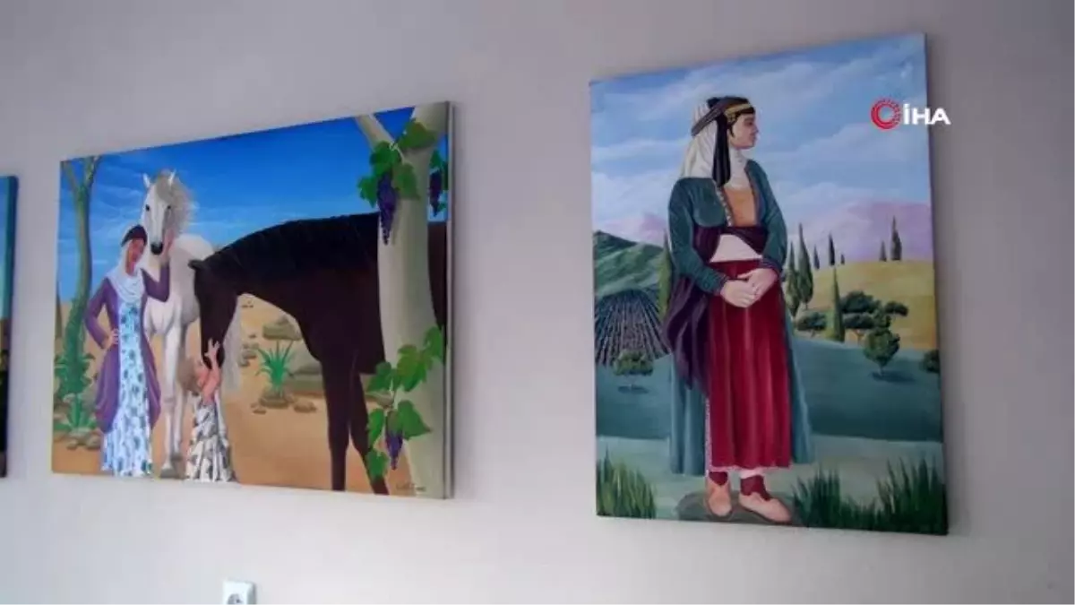 Eğitim almadan profesyonel ressam oldu