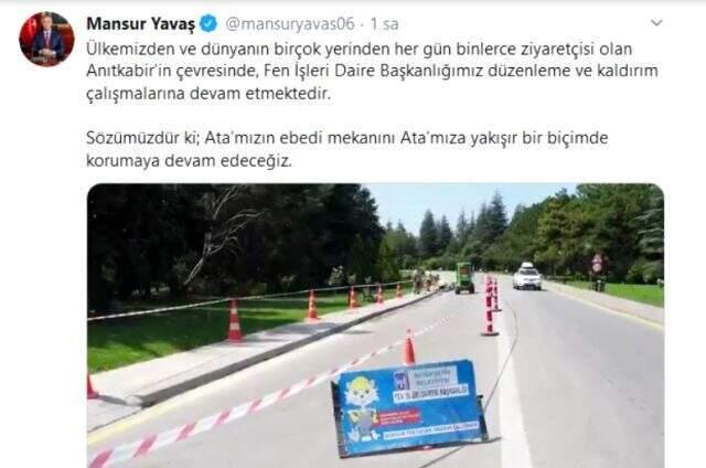 Mansur Yavaş'tan Anıtkabir talimatı