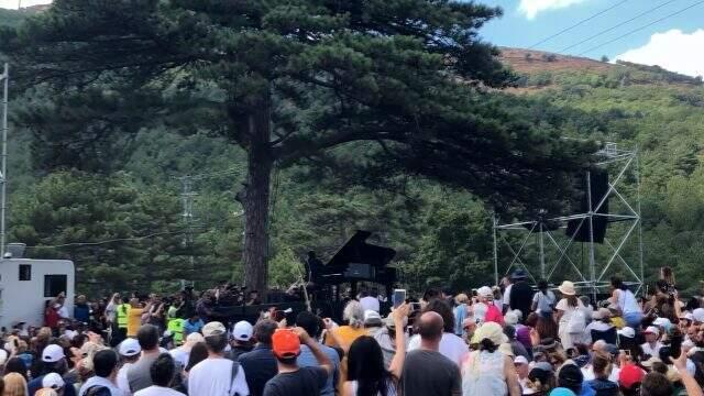 Fazıl Say, Kaz Dağları için konser verdi! Binlerce insan bölgeye akın etti