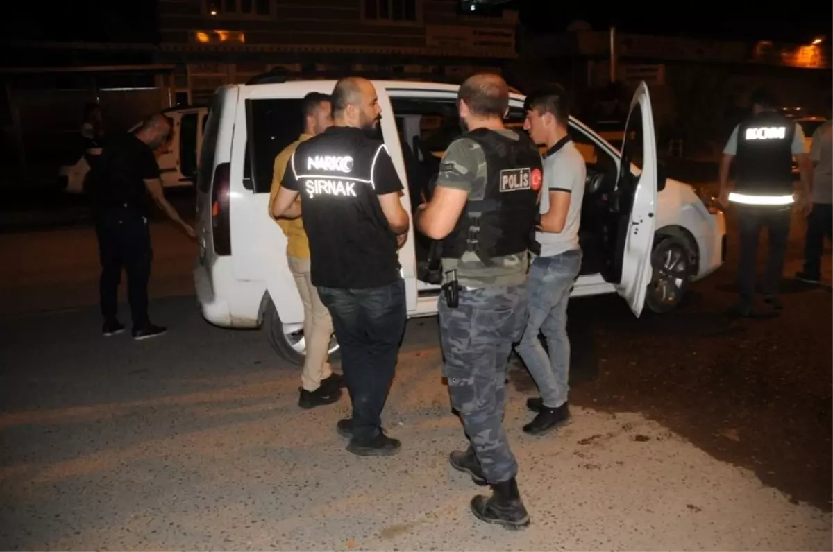 Cizre'de TEM, Narkotik ve KOM ekiplerinden ortak denetim