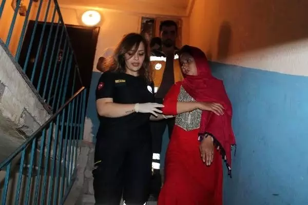 Eşinin dayağından, alt katın balkonuna atlayarak kurtuldu