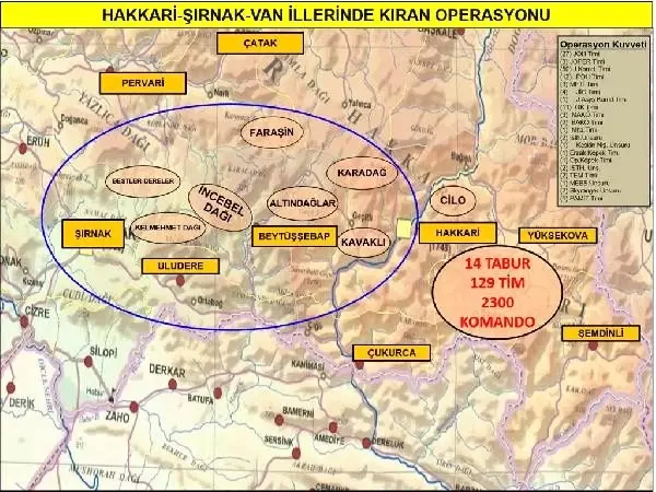İçişleri Bakanlığı: PKK'ya karşı 'Kıran' operasyonu başladı İçişleri Bakanlığı: PKK'ya karşı 'Kıran' operasyonu başladı