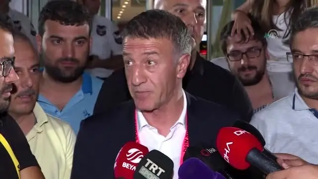 Kasımpaşa - Trabzonspor maçının ardından - Trabzonspor Kulübü Başkanı Ağaoğlu (2)