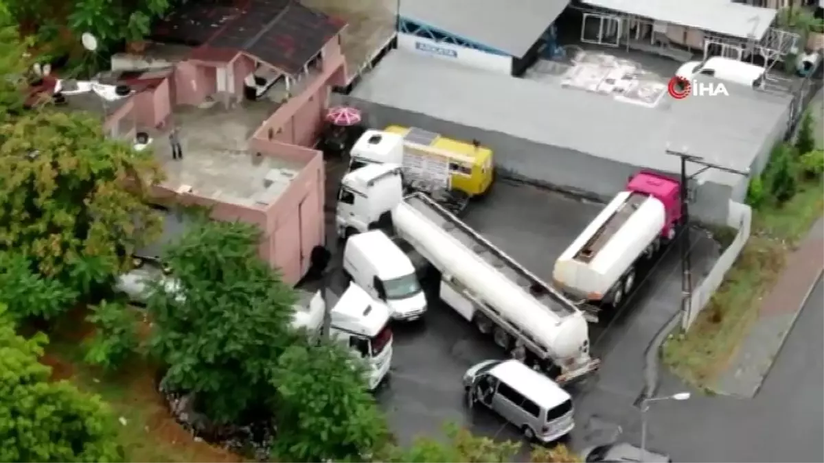 Küçükçekmece'de kaçak akaryakıt operasyonu