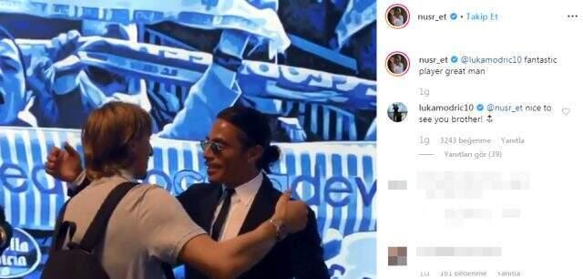 Modric ile video koyan Nusret'e tepki: Sadece ağzını oynatıyorsun
