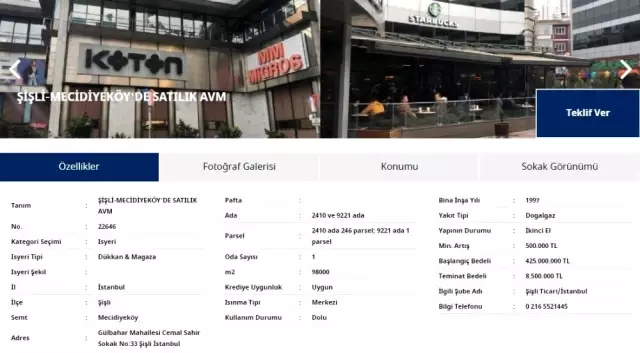 Profilo AVM satılıyor Profilo AVM satılıyor