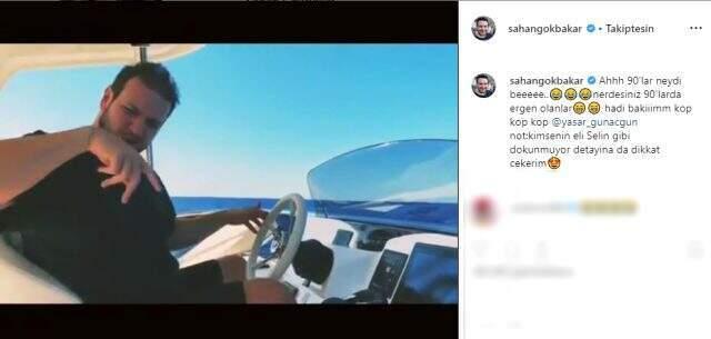 Şahan Gökbakar, yayınladığı video ile 90'lara gönderme yaptı