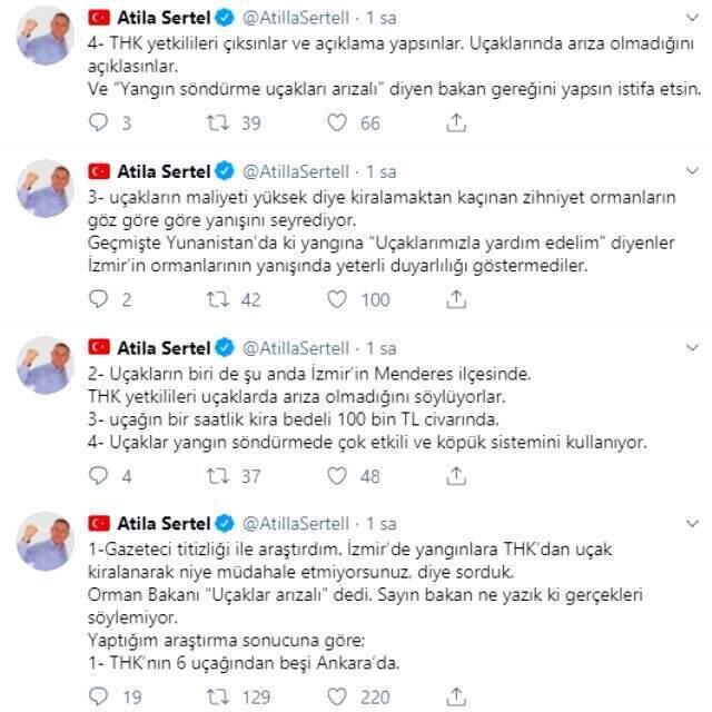 CHP'li Atila Sertel'den İzmir'deki orman yangınlarıyla ilgili önemli iddia