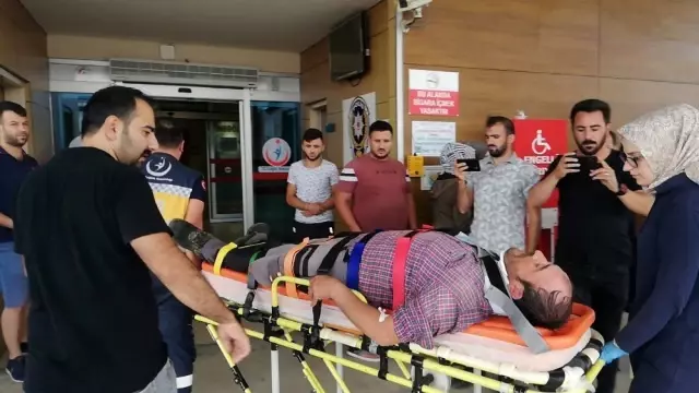 Çöp kamyonu tarlaya girdi: 2 yaralı