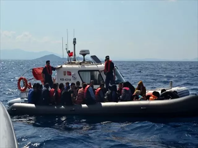 Dikili'de 80 düzensiz göçmen yakalandı
