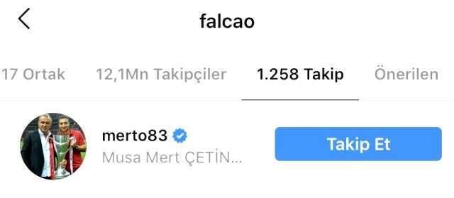 Falcao, Galasaraylı yöneticiyi takibe aldı! Taraftar heyecanlandı