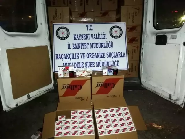 Kayseri'de kaçak akaryakıt ve makaron operasyonu