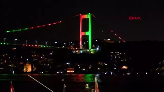 KÖPRÜLER AFGANİSTAN'IN KURULUŞ YILDÖNÜMÜ İÇİN KIRMIZI VE YEŞİL İLE AYDINLATILDI