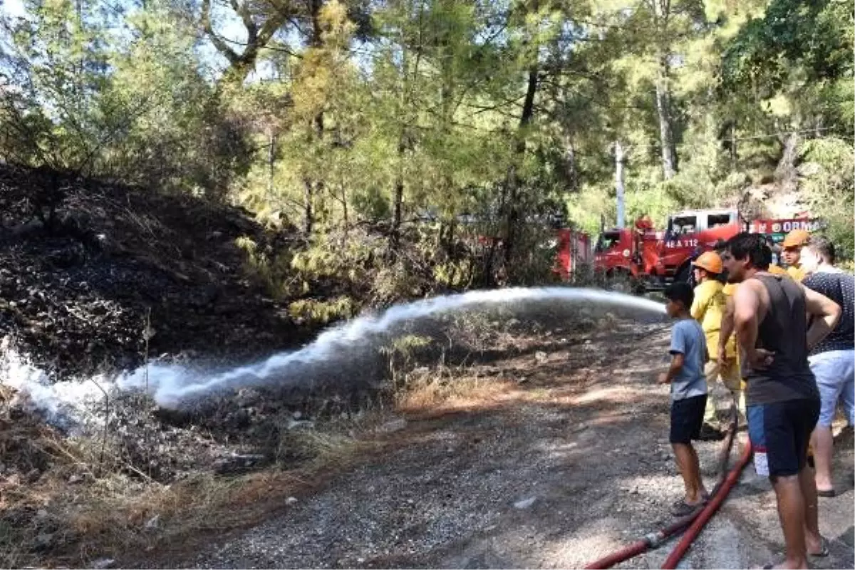 Marmaris'te ormanlık alanda 1 gün arayla 2'nci yangın