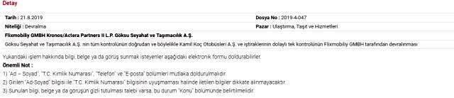 Kamil Koç, Alman Flixmobiliy'e satılıyor