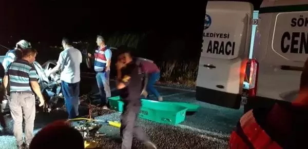 Aydın'da iki otomobil çarpıştı: 1 ölü, 3 yaralı