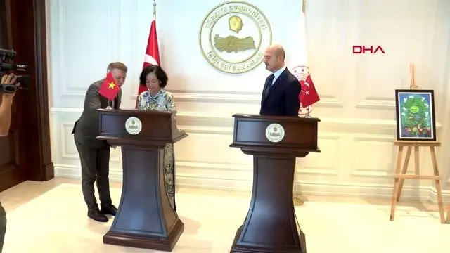 Bakan Soylu, Vıetnam Komunist Partisi Merkez Komitesi Sekreteri'ni kabul etti