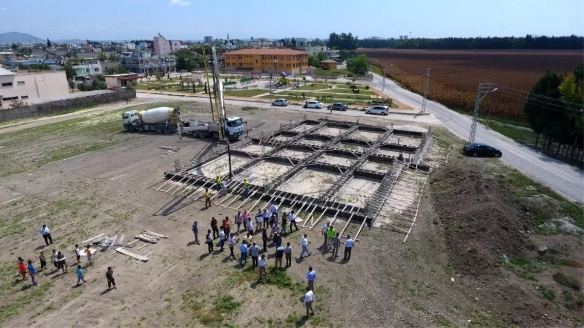 Başkan Aydar taziye evinin temelini attı