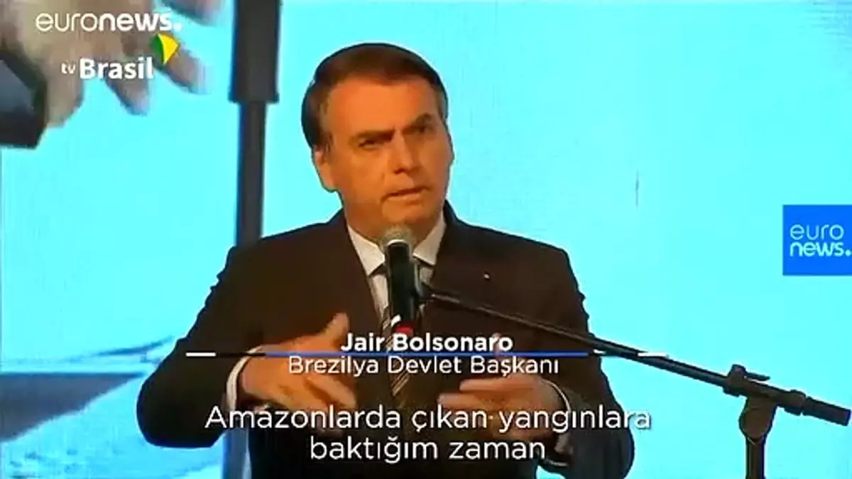 Brezilya Devlet Başkanı Amazonlar'daki 72 bin orman yangınından STK'ları sorumlu tuttu