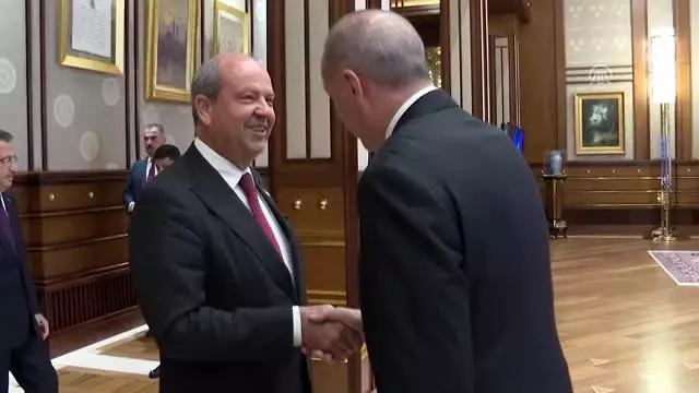 Cumhurbaşkanı Erdoğan, KKTC Başbakanı Ersin Tatar'ı kabul etti
