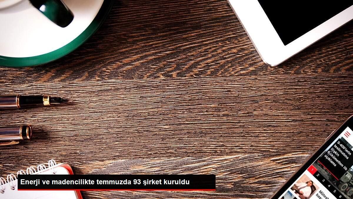 Enerji ve madencilikte temmuzda 93 şirket kuruldu