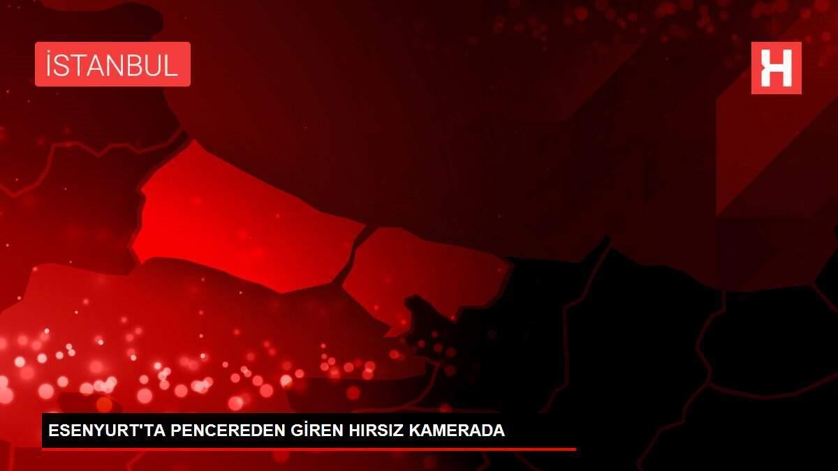 ESENYURT'TA PENCEREDEN GİREN HIRSIZ KAMERADA