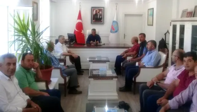 Mahalle muhtarlarından Kaymakam Özkan'a ziyaret