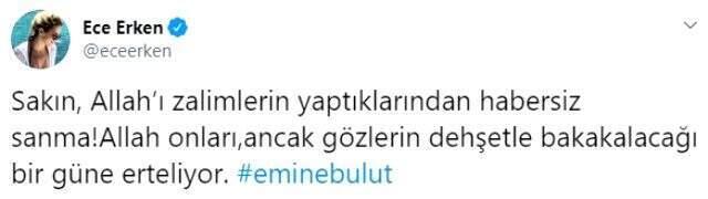Ünlü isimler, eşi tarafından öldürülen Emine Bulut için sessiz kalmadı